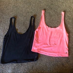 Two American Eagle crop top tank tops.